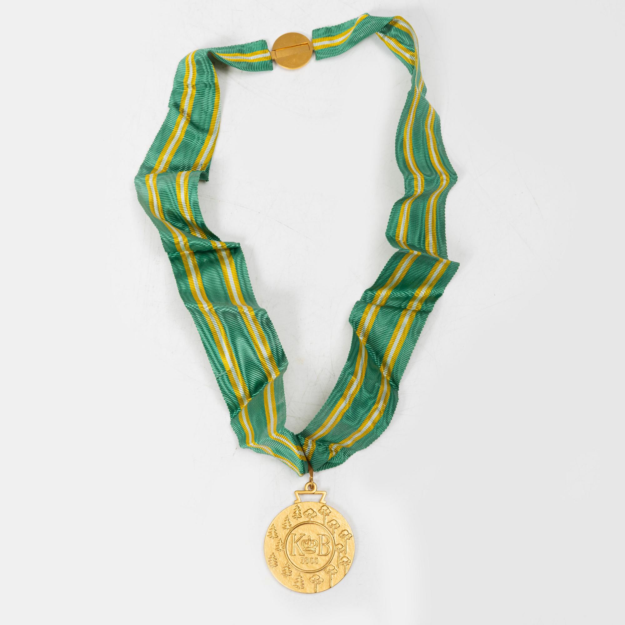 An 18K gold medal, Sporrong, Stockholm 1958.