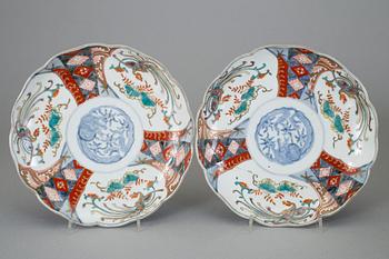 TALLRIKAR, 5st, porslin, Japan, 1800-tal.