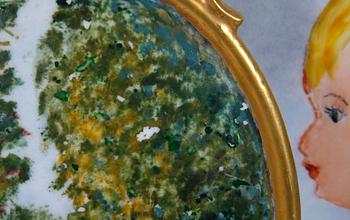 PARTI PORSLIN, 5 delar, bl a B & G samt Kongl Dansk.