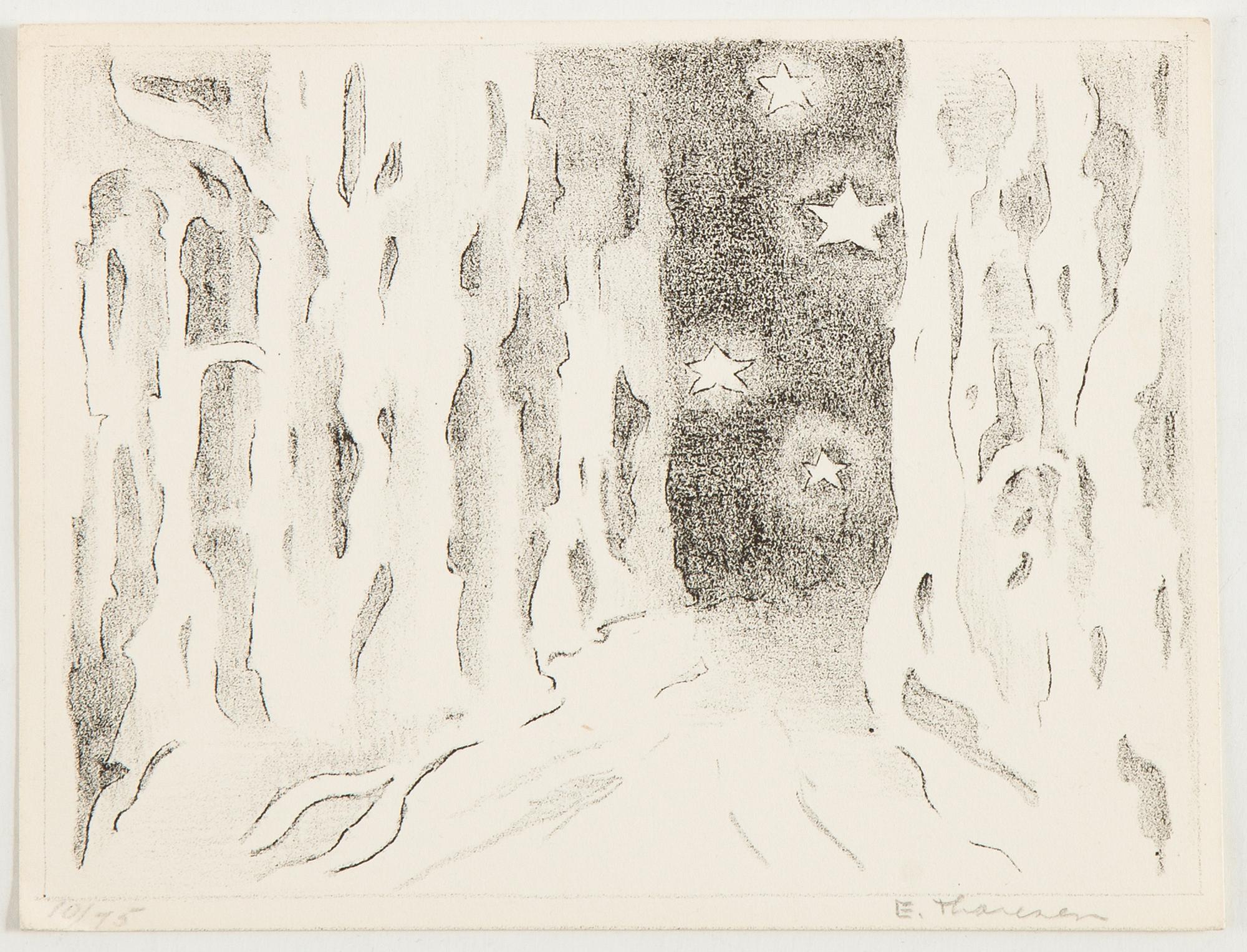 Elsa Thoresen, 2 lithographs, signed and one numbered 10/75.