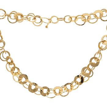 An 18K gold necklace by Cusi Italy.