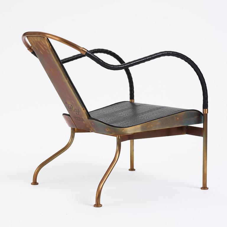 Mats Theselius, an 'el Rey' armchair, ed. 168/360, Källemo, Sweden, post 1999.