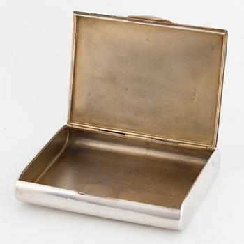 Silver cigarette case, Estonian hallmarks.