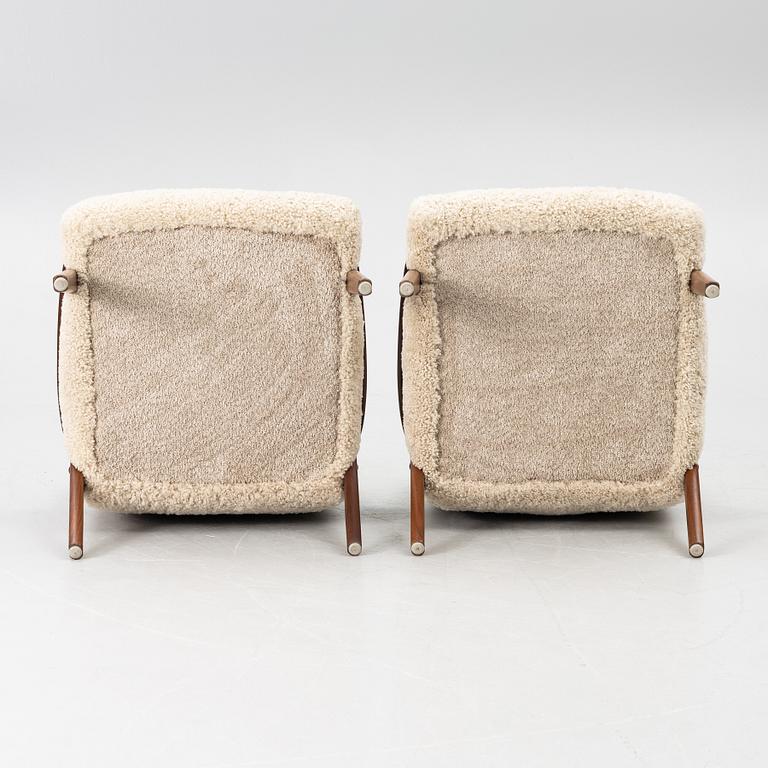 A pair of armchairs, second half of the 20th century.