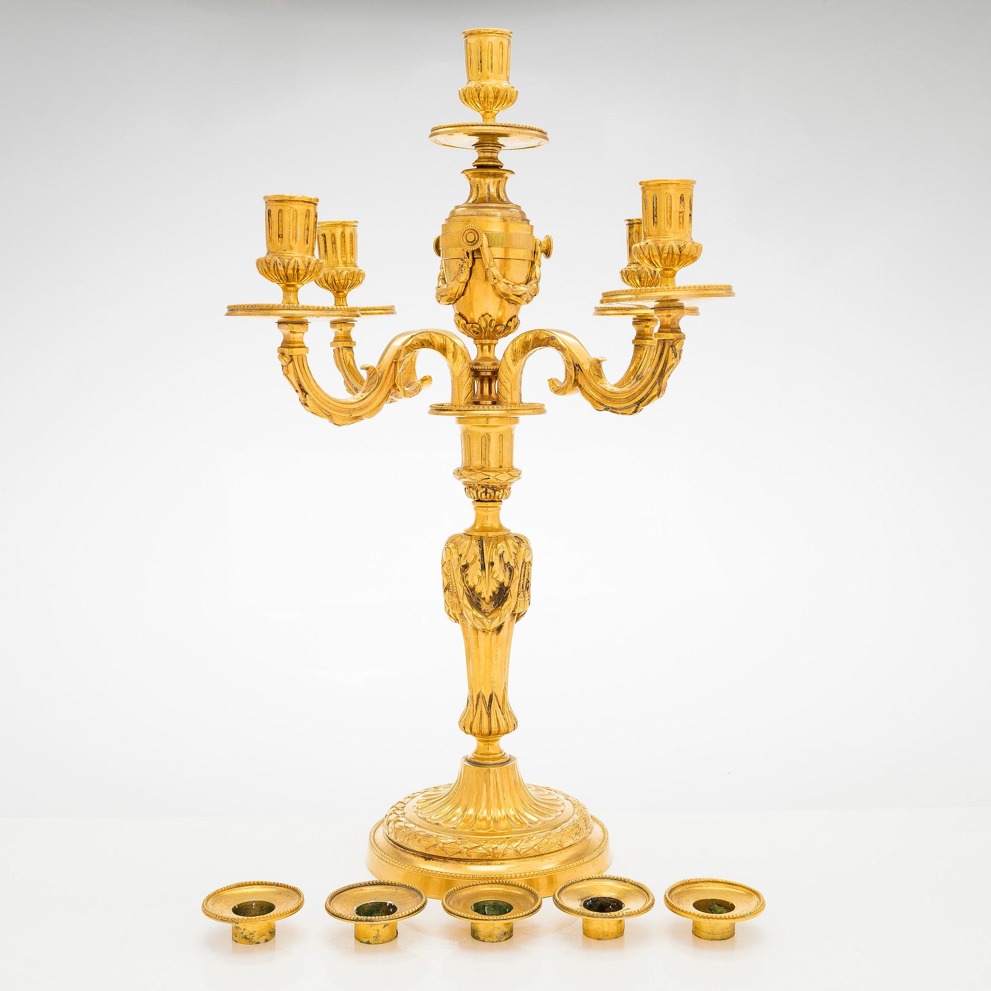 Kandelaber, möjligen Frankrike, 1800-talets senare hälft.