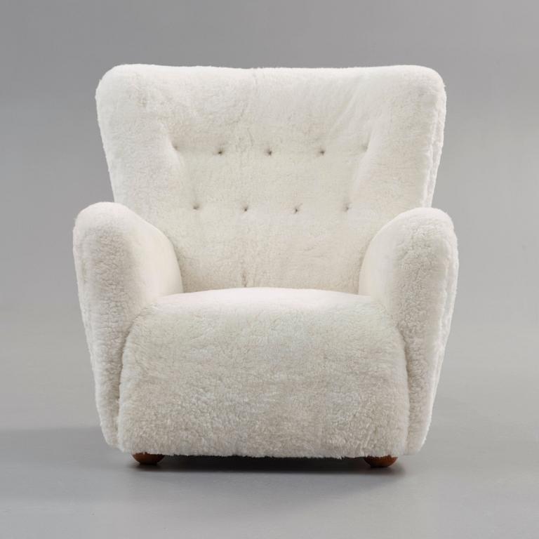 A Danish mid 20th Century easy chair attributed to Flemming Lassen.