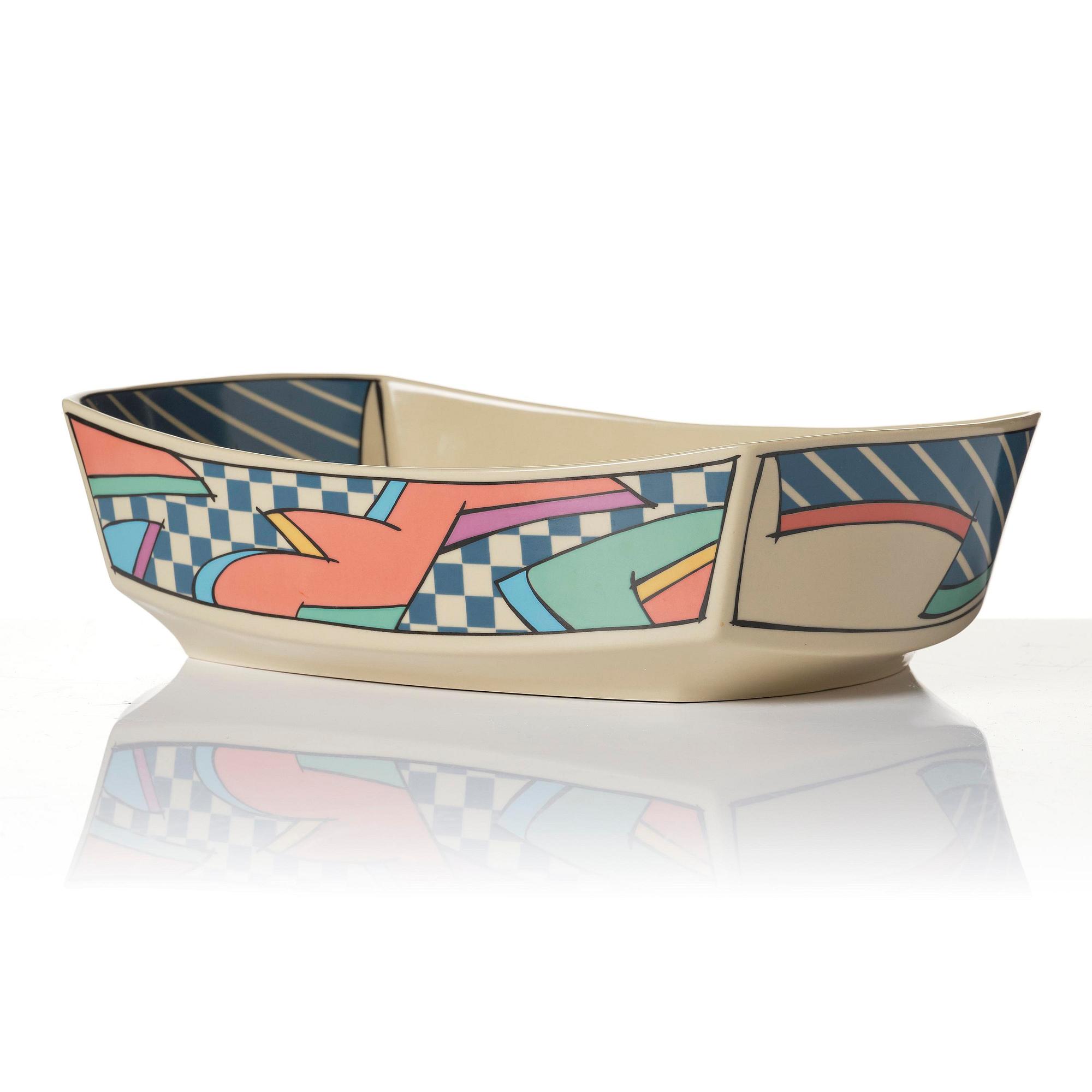Dorothy Hafner, a 47-piece "Flash" ceramic dinner service, Rosenthal, Germany, post 1984.
