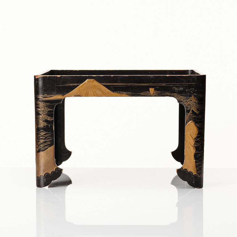A Japanese lacquer stand, Meiji (1868-1912).