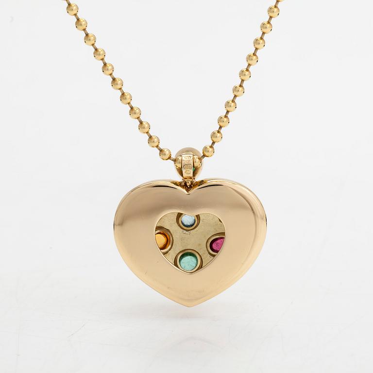 Torbjörn Tillander, Kaulakoru, 18K kultaa, turmaliineja sekä akvamariini. Helsinki 2001.