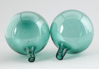 KUPOR, 2 st, glas, 1800/1900-tal.