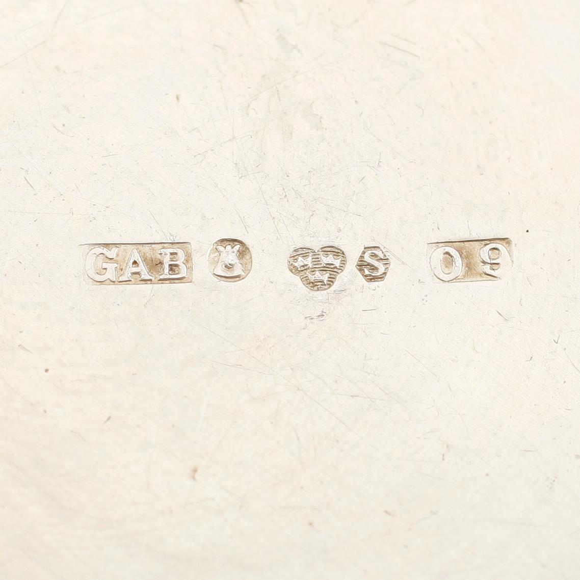 SUPKOPPAR, 12 st, Silver GAB, 1900-talets andra hälft, 293 g.