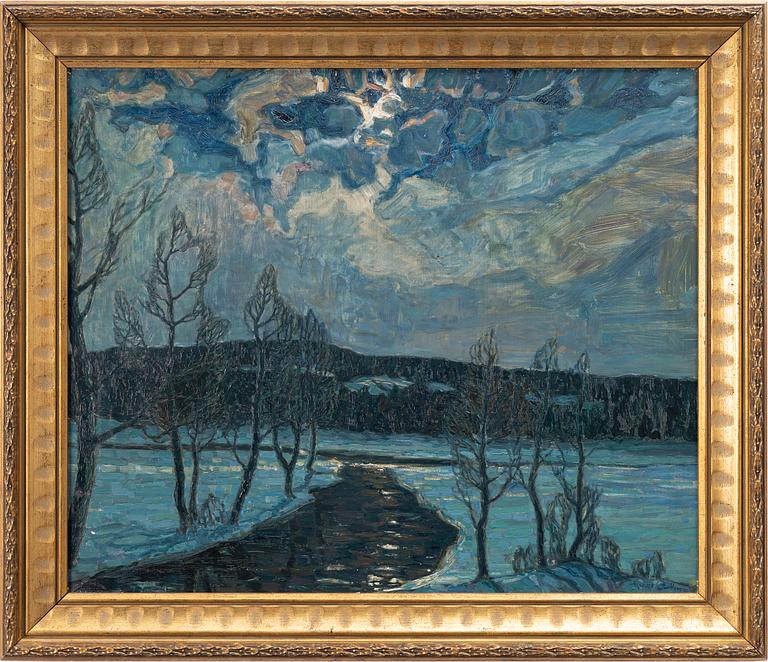 Hugo Carlberg, Landskap i blått.