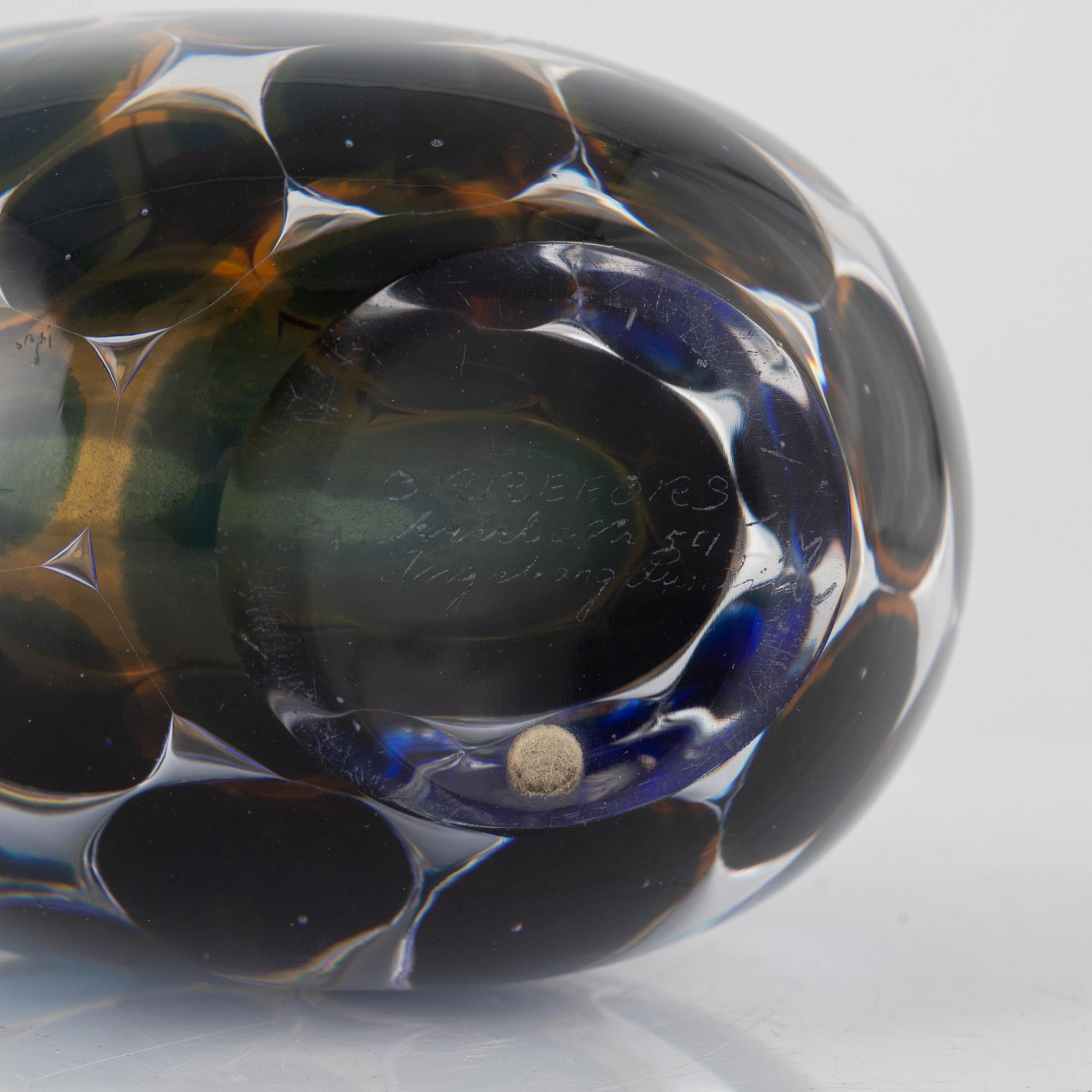 Ingeborg Lundin, an 'Ariel' glass vase, Orrefors, signed and numbered 545.