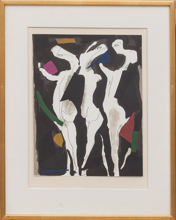 MARINO MARINI, originalfärglitografi ur XX:e siècle.