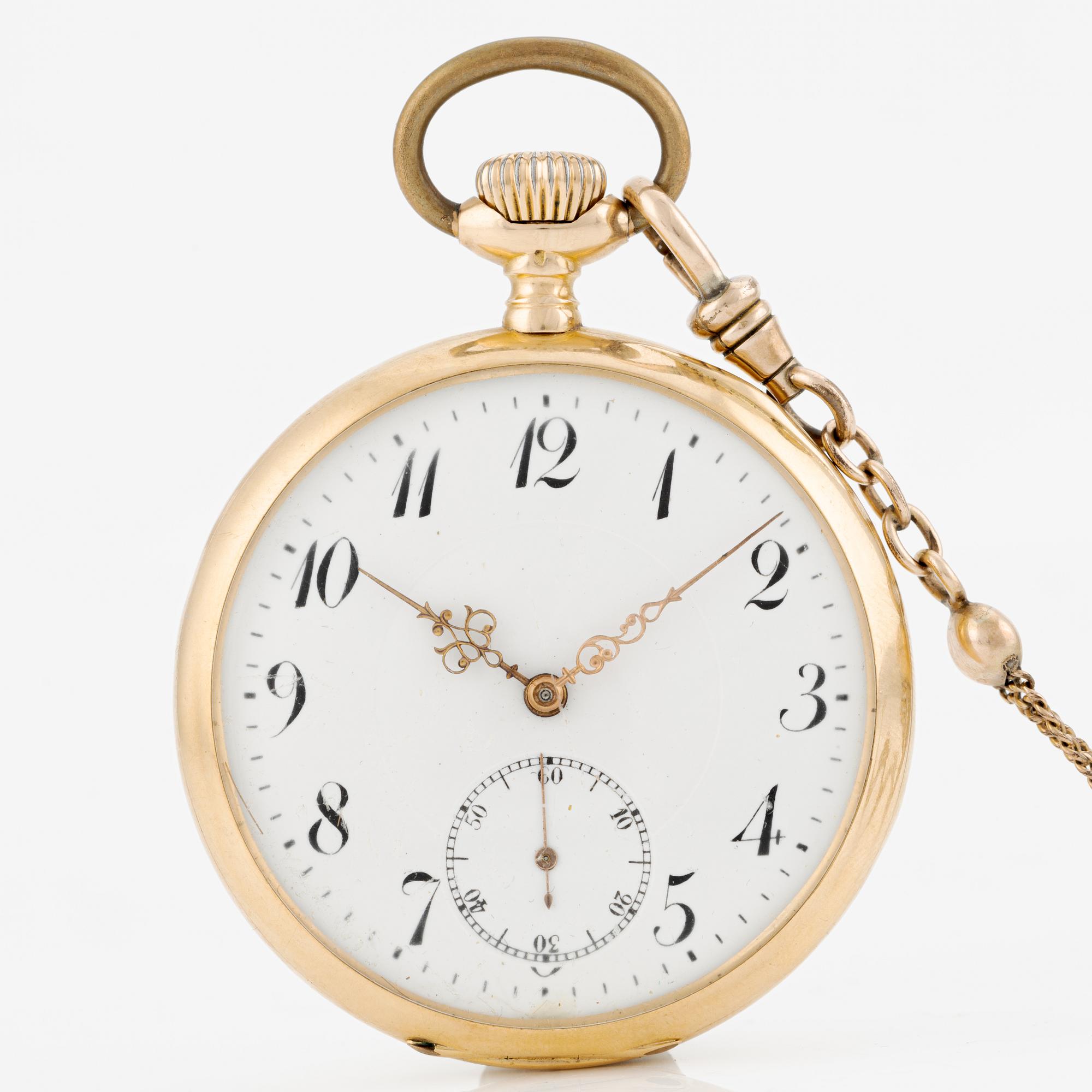 Cyrus, pocket watch, 18K gold, 50 mm.
