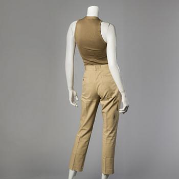 Trousers and and two tops by Ralph Lauren.