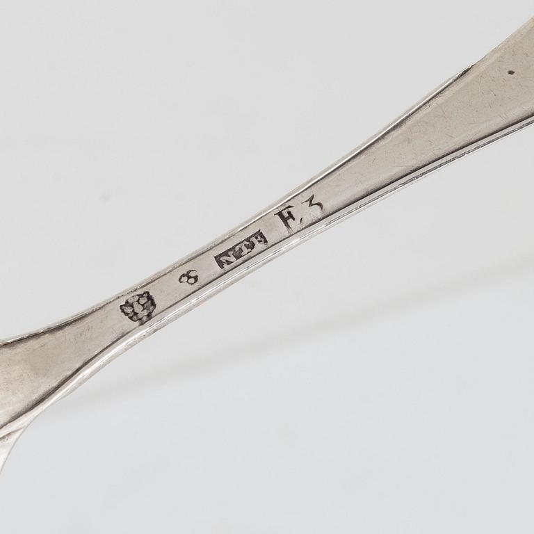 Swedish Silver Teaspoons, 19th Century (14 pieces).