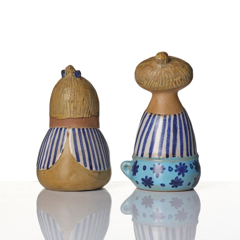 Lisa Larson, figurines, 2 pcs, Gustavsberg.
