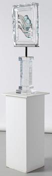 A Kjell Engman glass sculpture, Kosta Boda, Sweden 1990's.