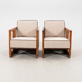 Fåtöljer ett par art déco 1900-talets första hälft.