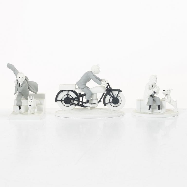 Tintin, collectible figures, 10 pcs, "Hors Serie", Hergé Moilins art, 2013-2015.