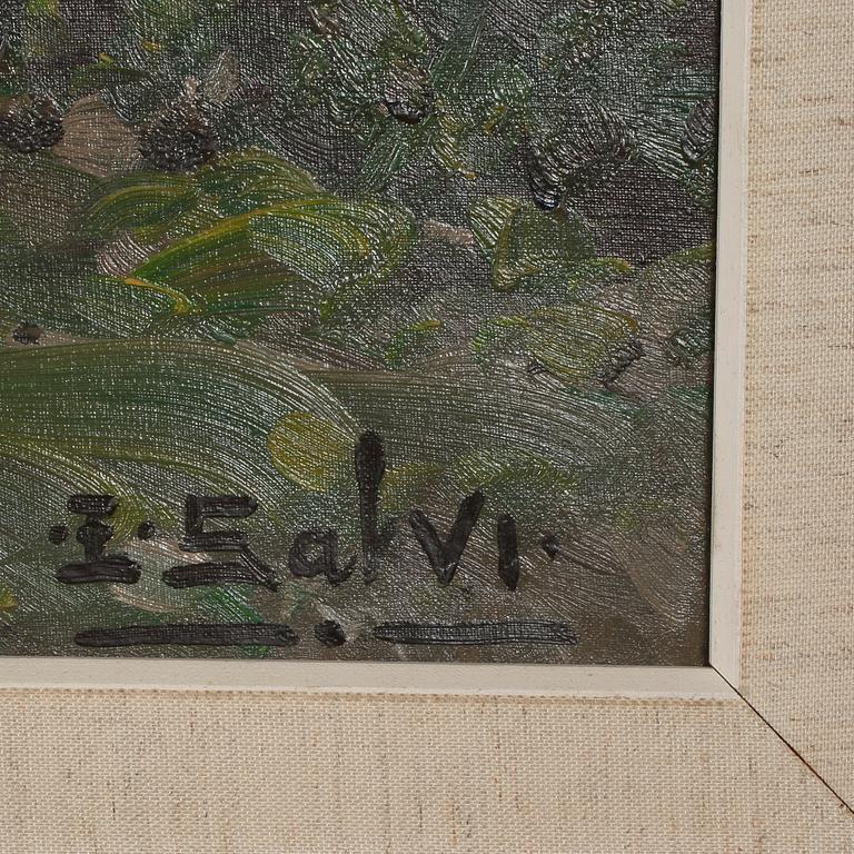 ENSEL SALVI, olja på duk, signerad.