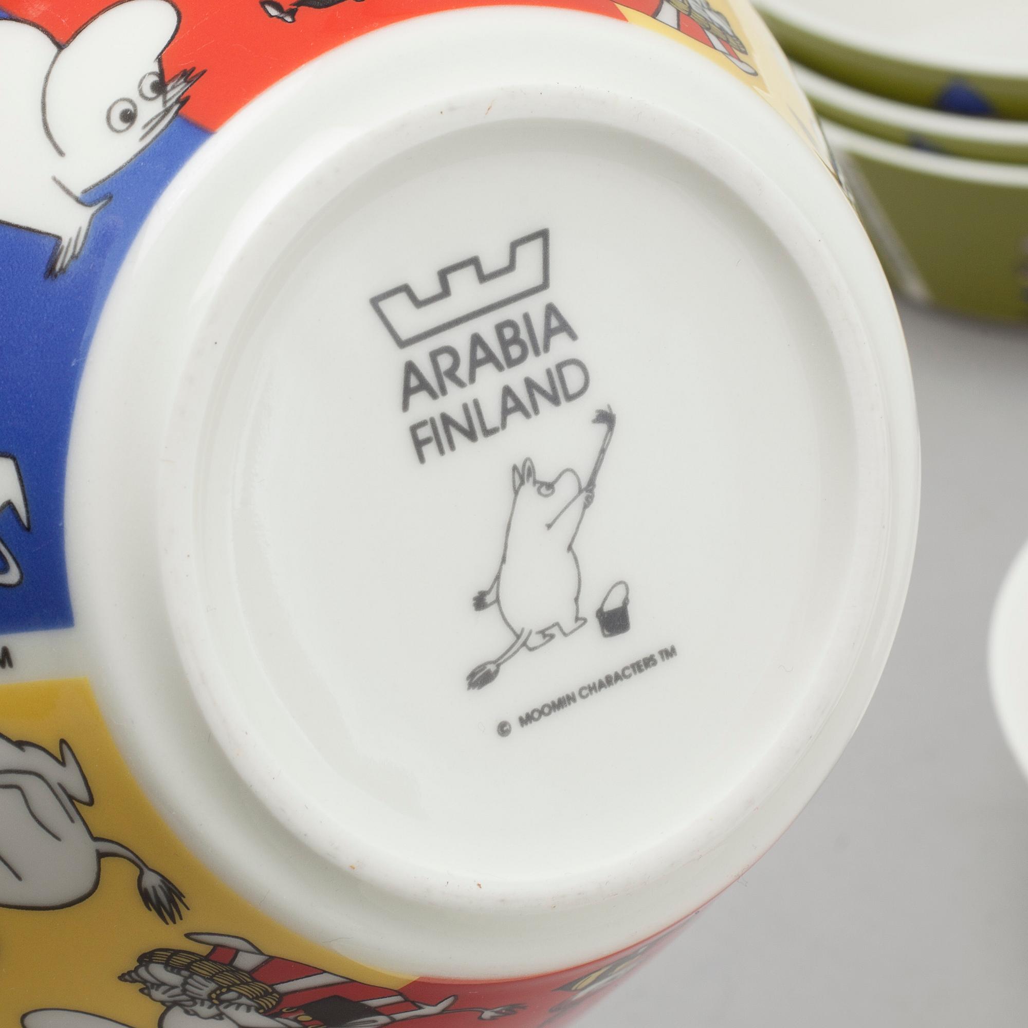 MUMINSKÅLAR, 12 stycken, porslin, Moomin Characters, Arabia, 2000-tal.