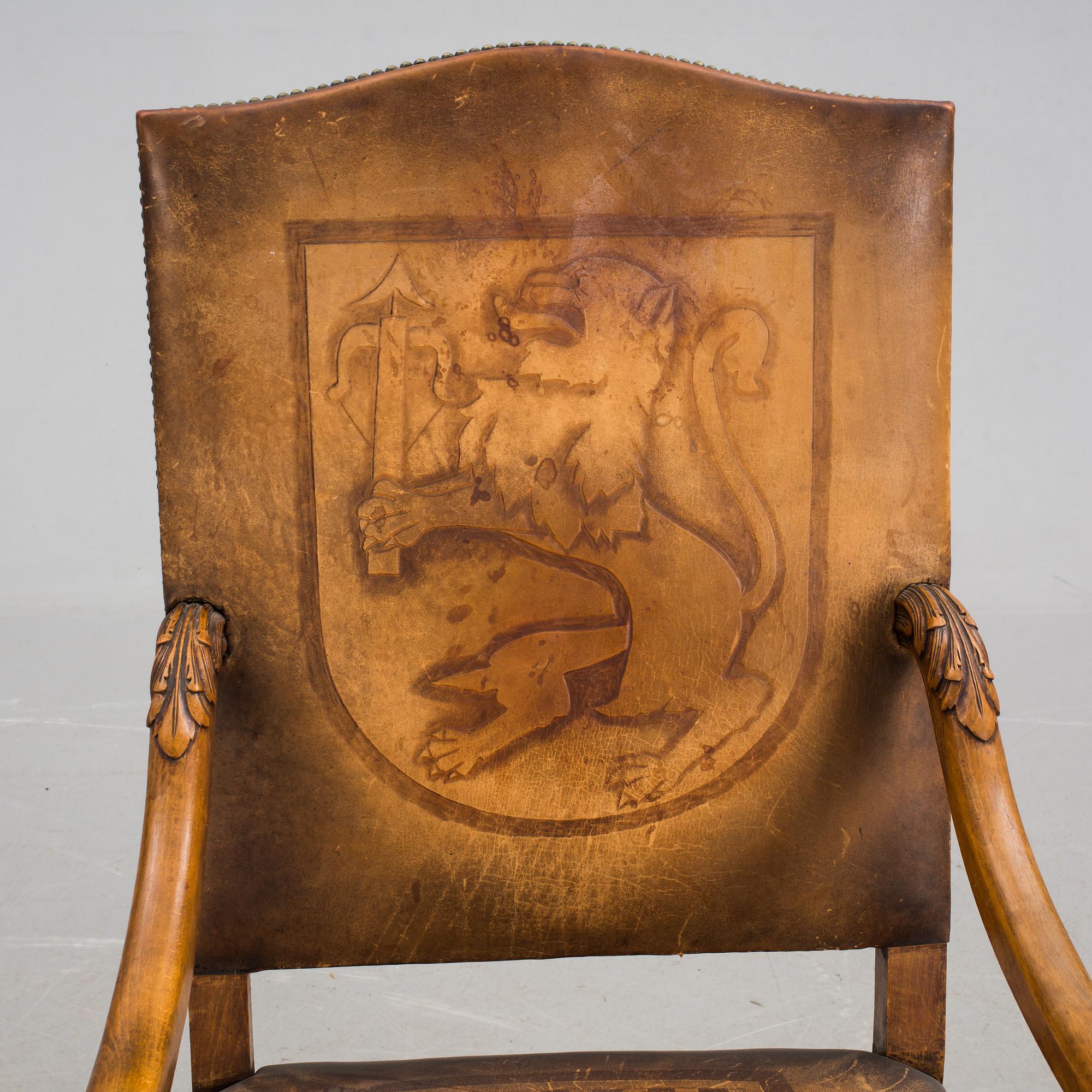 KARMSTOL, barockstil, 1900-tal.