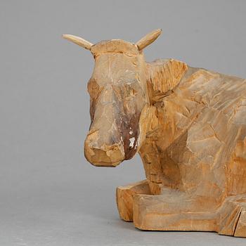 AXEL PETERSSON DÖDERHULTARN, skulptur, trä, signerad A.P samt stämplad.