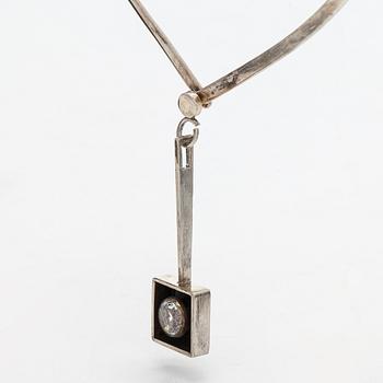 Smyckesset, 4 delar, silver, syntetisk stenar, Pege (Karl-Erik Palmberg), Alton, Sverige.