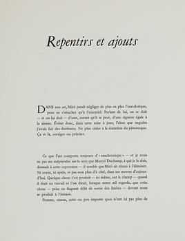 A set of two books  Joan Miró, Lithographe and  Miró Radierungen.
