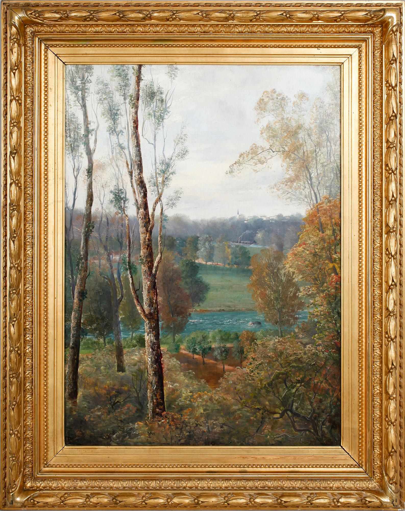 AGNES LÖWENHIELM, olja på duk, signerad.