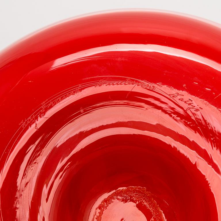 Kaj Franck, skål, "Rosso" signerad Kaj Franck Nuutajärvi Notsjö.