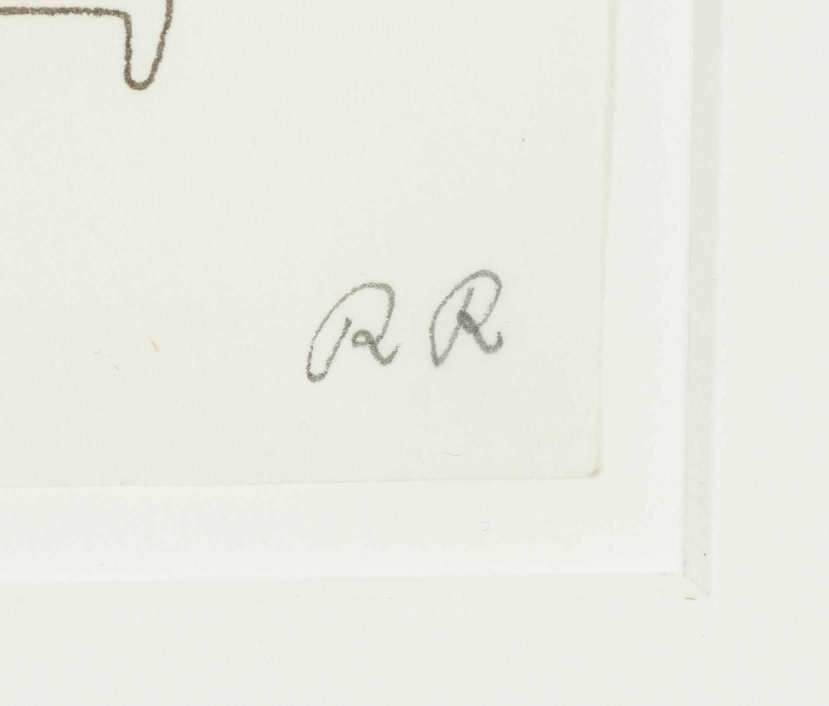 Roger Risberg, ink on paper, signed RR.