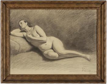 Robert Thegerström · ROBERT THEGERSTRÖM, kolteckning, signerad, approberad nov 1879.