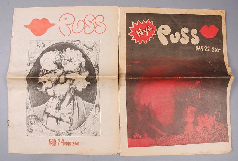 TIDNINGEN PUSS, 14 st, 1960/70-tal.