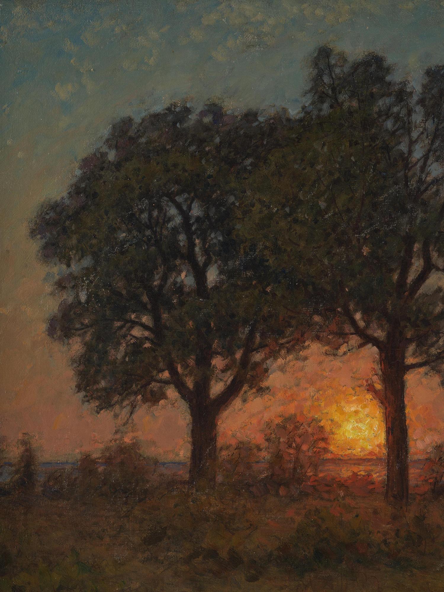 Per Ekström, Coastal landscape at sunset.