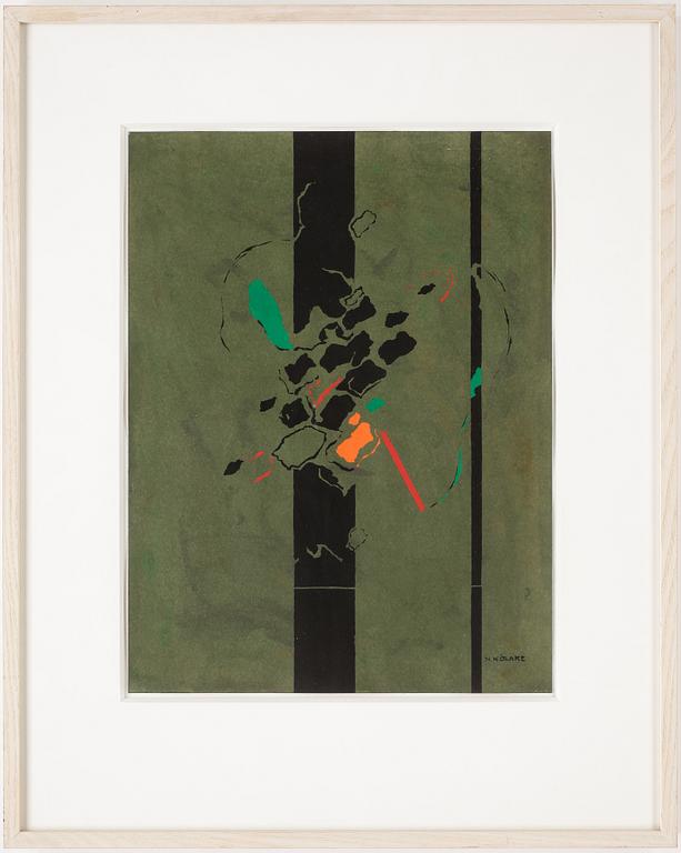 NILS KÖLARE, blandteknik, signerad.