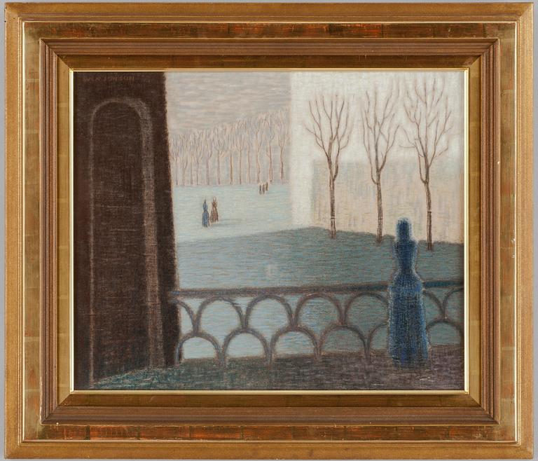 SVEN JONSON, pastell, sign.