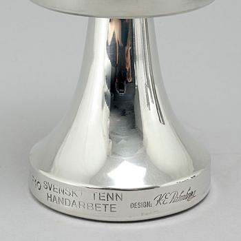 K-E PALMBERG, servisglas, 78 st, tenn, Alton, 1970/80-tal.