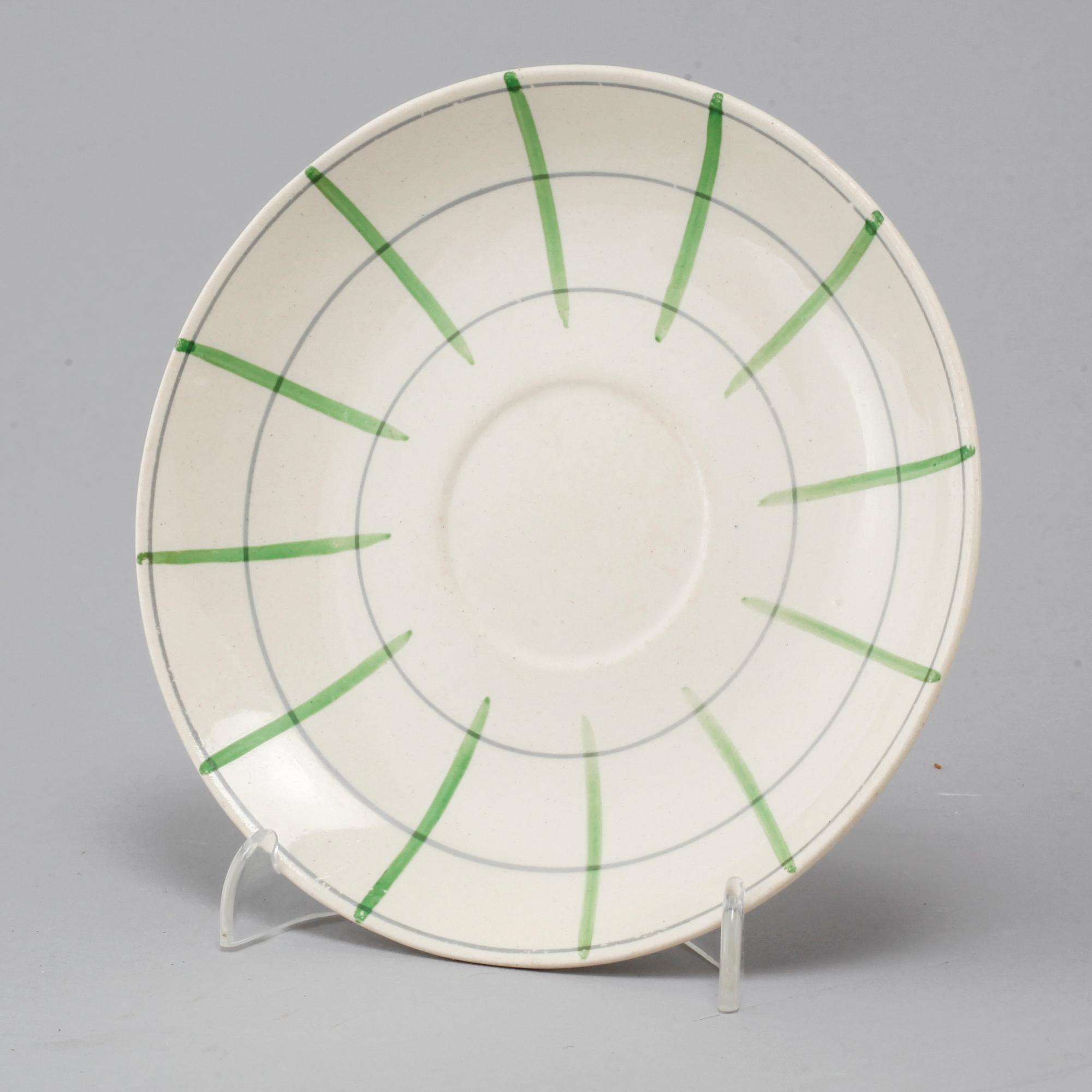 An earthenware tableware set of 62 pcs, 'Spaljé', designed by Wilhelm Kåge for Gustavsberg, around mid 20th century.