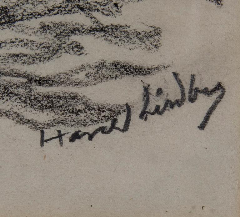 LINDBERG, HARALD, krita, sign.