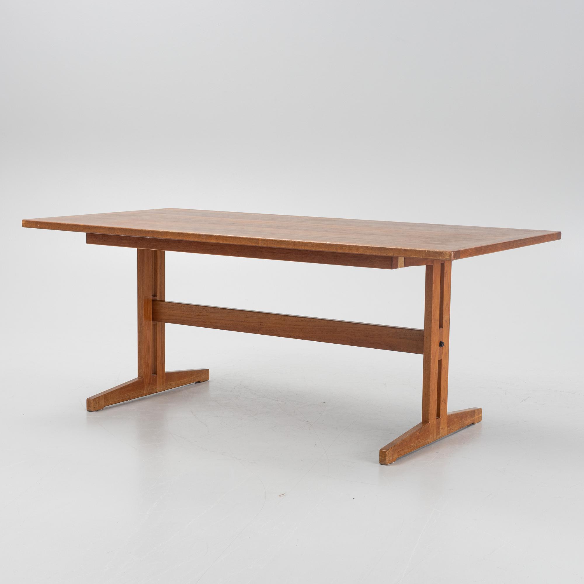 A teak dining table, 1960's.