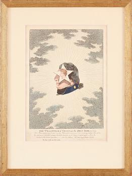 CHARLES WILLIAM, efter, kolorerat kopparstick, 1800-tal.