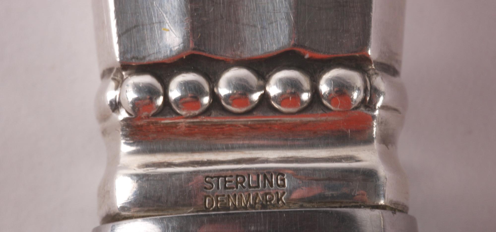 SERVERINGSBESTICK, 2 del, sterling, Georg Jensen, "Konge", Danmark.