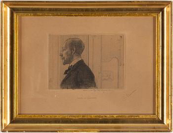 CARL LARSSON, etchning, (État 4), 1906, signed in pencil.