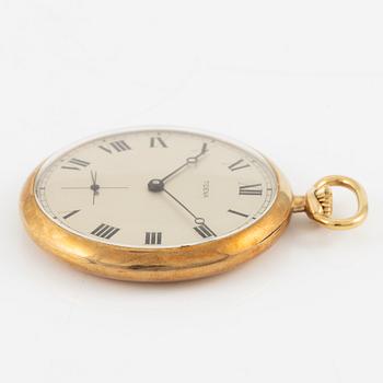Pocket watch, Tidena, 14K gold, 46.5 mm.