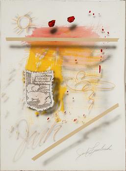 Jack Lembeck, mixed media, signed.