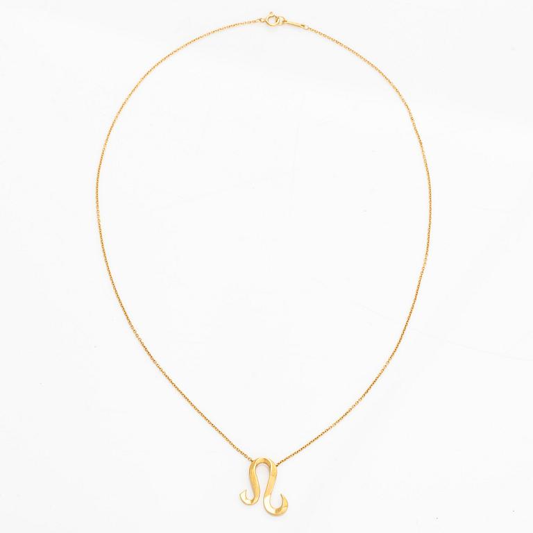 Tiffany & Co, Paloma Picasso, halsband, "Zodiac Leo", 18K guld.