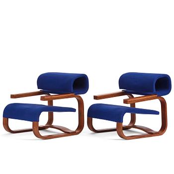 Jan Bocan, a pair of easy chairs, Thonet, executed for the Czechoslovakian Embassy, Stockholm 1972.